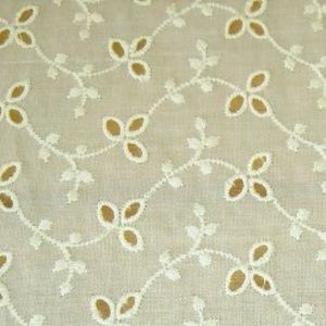 English Countryside Floret Vanilla Eyelet Drapery